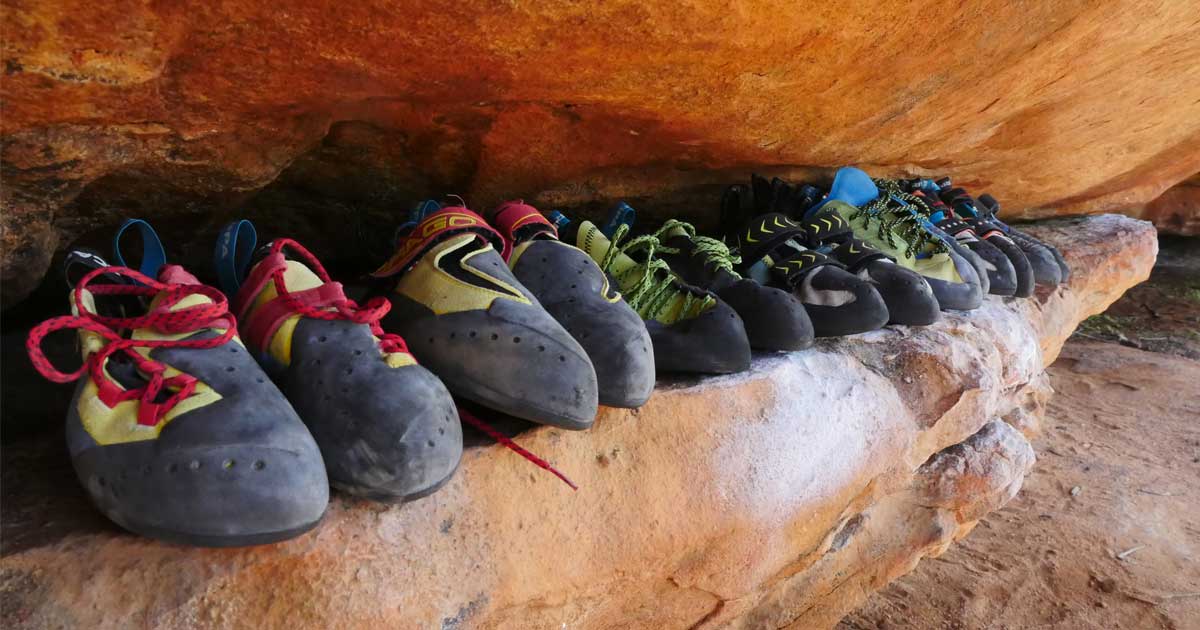 first climbing shoes