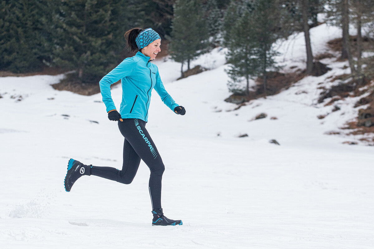 Running in the snow