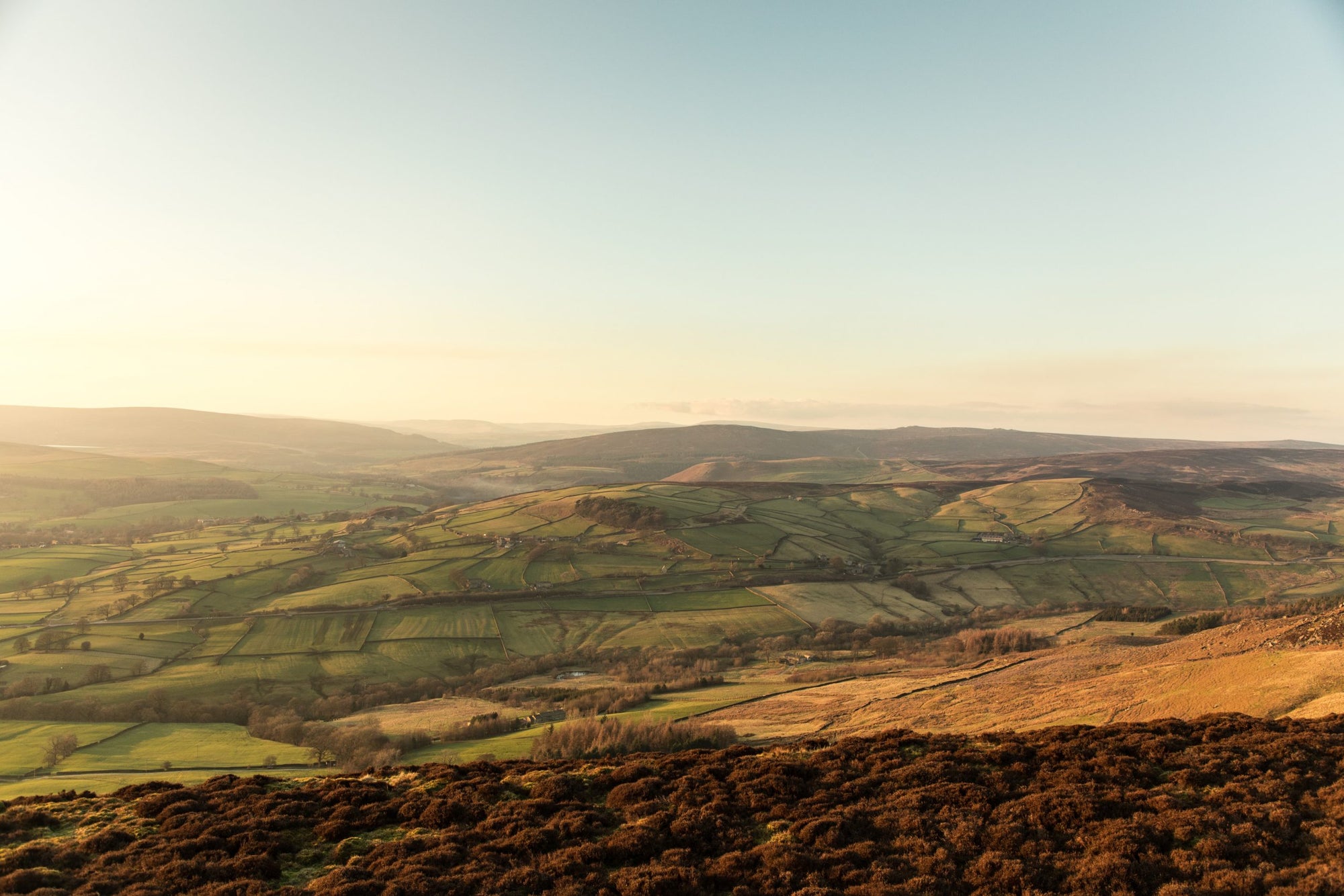 The Yorkshire countryside.