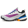 Multicolored athletic shoe on a white background